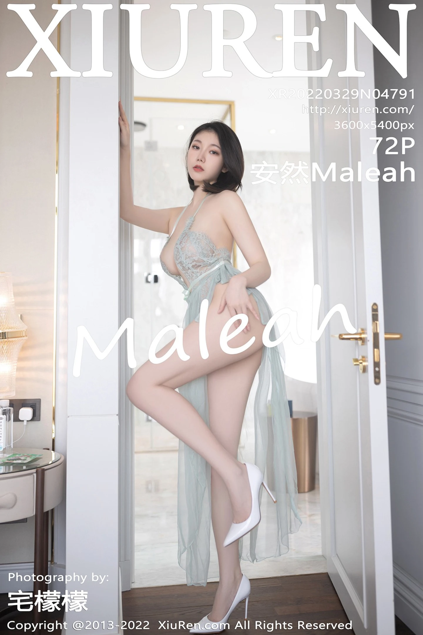 [XiuRen秀人网]No.4791_模特安然Maleah珠三角旅拍淡绿蕾丝轻透长裙秀丰满身材诱惑写真72P-秀人网 - XiuRen.Space